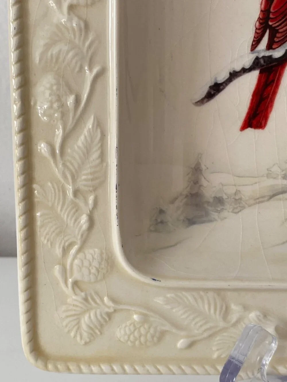 Lenox SERVING PLATTER Cardinal Tree Branch Snow House Replacement